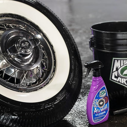 Turtle Wax X Mister Cartoon 54251 All Wheel Cleaner, Removes Surface Contaminants, Brake Dust and Rust, Safe for Paint and Wraps, Metal, and Glass, Low Odor Color Changing Formula, 23 oz.