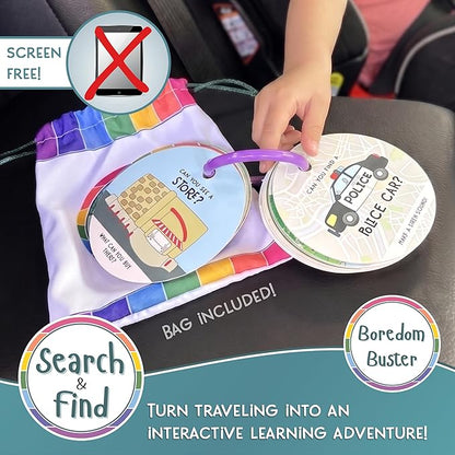 Blu Jay Children's Scavenger Hunt | Toddler Activities | Games for 2, 3 Year Old's & Up | Kids Educational Scavenger Hunt Cards (Travel Edition)