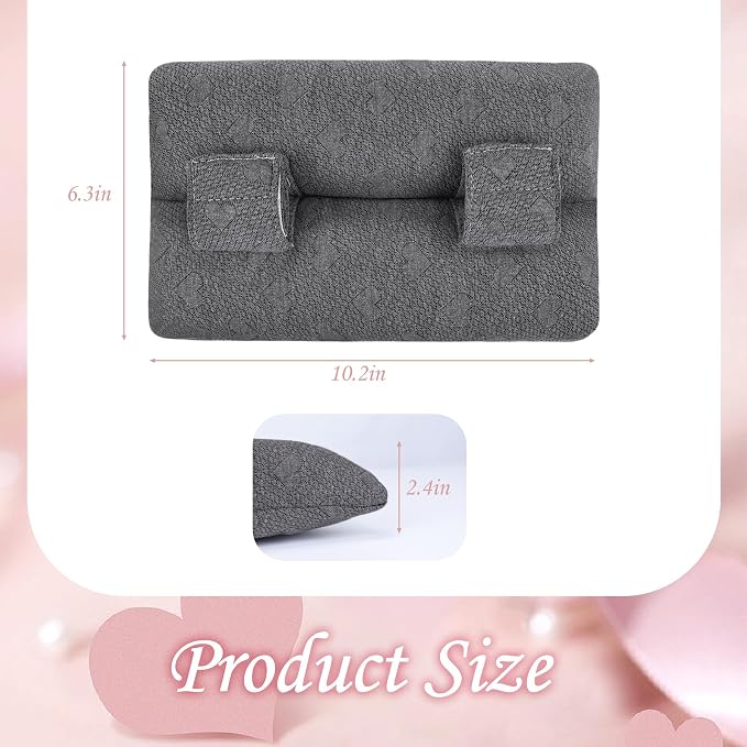 Post-Op Seat Belt Pillow – Ice/Hot Pocket for Chest/Heart Travel, Small Grey