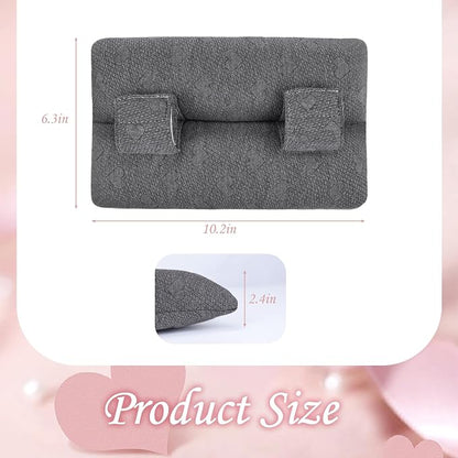 Post-Op Seat Belt Pillow – Ice/Hot Pocket for Chest/Heart Travel, Small Grey