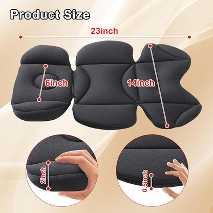 Infant Car Seat Insert, Breathable & Fold Baby Head & Body Support for Infant, Soft Mesh Car Seat Cushion