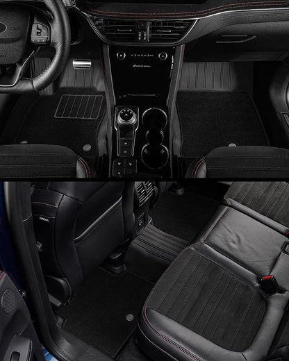 3W Floor Mats & Cargo Liner & Carpets Fit for 2021-2024 2025 Ford Bronco 4 Door, All Weather TPE Custom Fit Floor Liner and Trunk Mat Full Set Car Mats (Not for Bronco Sport & Rubberized Floor)