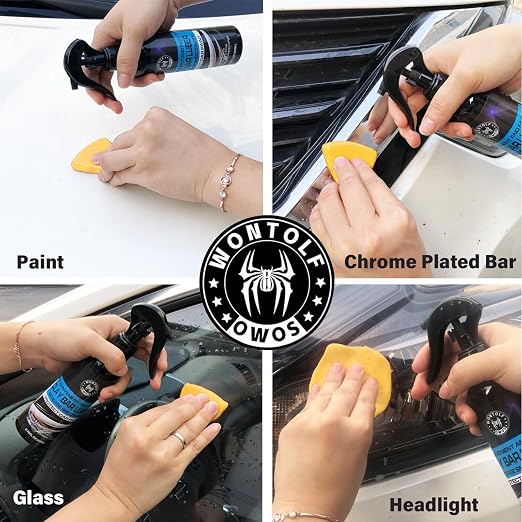 Wontolf Heavy Duty Car Clay Bar Auto Detailing Clay Luber Synthetic Lubricant Kit - Ceramic Coating Spray Ceramic Coating for Car - Maximum Gloss & Unsurpassed Slickness
