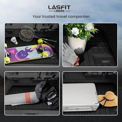 LASFIT Trunk Mat for Honda Odyssey 2018-2026, Custom Fit Cargo Mat, Waterproof All Weather, Kid & Pet Friendly, Easy Clean for Family Use