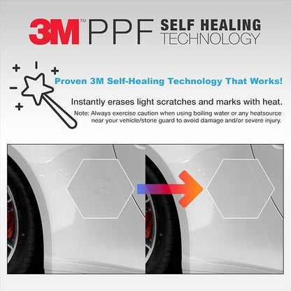 3M Clear Paint Protection Film, 8 mil PPF Vinyl Wrap with Self-Healing Technology, UV Protection, Non-Yellowing, Scratch Resistant, Glossy Finish (6 x 72in)