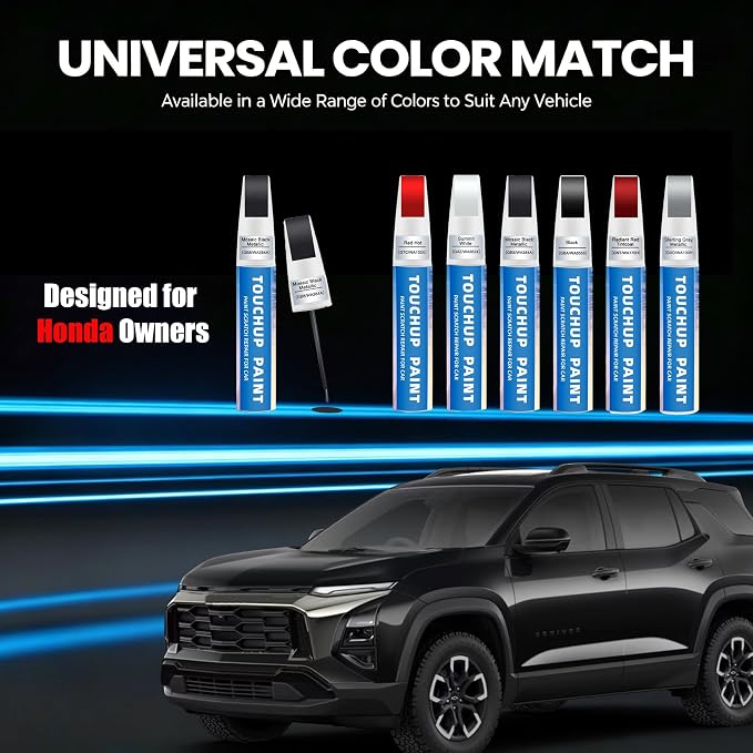 Mosaic Black Metallic(GB8/WA384A) Touch Up Paint Compatible with Chevy 2-in-1 Car Scratch Repair Pen for Rock Chips, Door Scratches & Paint Nicks Exact Color Match Quick Dry DIY Fix for Silverado