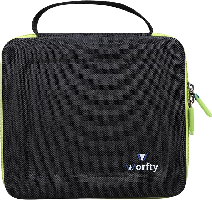 Case for CODN Handheld Car Vacuum Portable Cordless 12000PA 2 in 1 Handheld Vacuum Cleaner and Air Duster - Hard Protective Travel Carrying Storage Bag (Black-Green)
