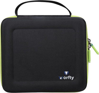 Case for CODN Handheld Car Vacuum Portable Cordless 12000PA 2 in 1 Handheld Vacuum Cleaner and Air Duster - Hard Protective Travel Carrying Storage Bag (Black-Green)