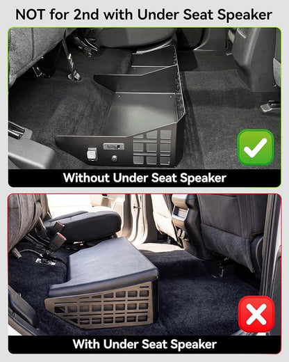 3W Floor Mats for Nissan Frontier 2022-2026 Crew Cab(Not for 2nd with Under Seat Speaker), All Weather TPE Custom Fit Car Liner for Frontier Crew Cab Pickup, Frontier Accessories, Black