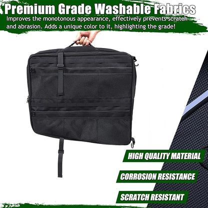 Sunroof Storage Bags for Hummer EV SUV/SUT 2022-2026, Overhead Storage Organizer Cargo, 600D Oxford Overhead Storage Bag/Waterproof/Foldable/Top Sunshade with Hardtop Suction fixing (A)
