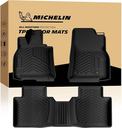 Michelin Premier Series Floor Mats for 2026 Mazda CX-5 (Not Fit 2017-2025 Model), All-Weather Floor Liner, Custom Fit, Durable TPE, Non-Slip
