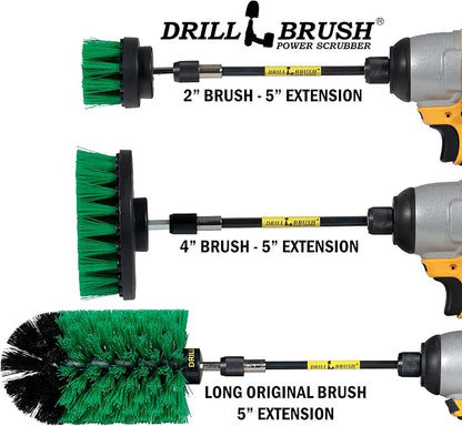 Kitchen Cleaning Supplies with Long Reach Extension - Oven Scrubbing Complete Kit - Microwave Cleaning Tools - Countertop Scrubber Brush Set - Fridge Cleaner and Scrubbing Tools - Kitchen Sink Brush