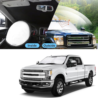 TINGLU Sun Shade for Ford F250 F350 Super Duty 2Dr Regular Cab,4Dr Super Crew Cab,Super Cab 2008-2016 Accessories Windshield Sun Shade Window Shade UV Rays Protection Sun Visor Cover