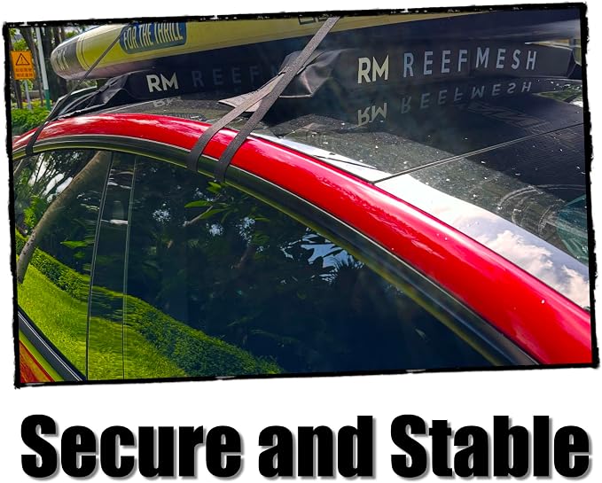 Universal Soft Roof Rack Pads for Kayak, SUP, Canoe & Surfboard – Waterproof Anti-Wick Straps, Extra-Wide Car Roof Carrier with Non-Slip Buckles – Fits Cars, SUVs & Vans