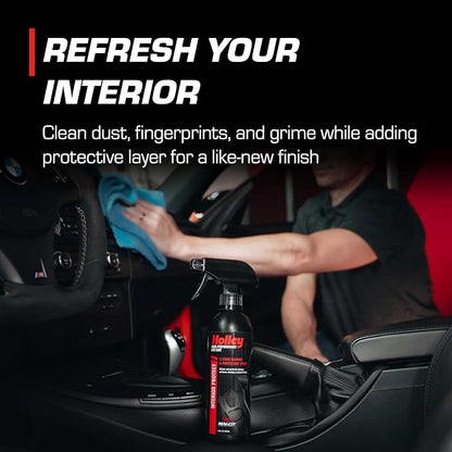 Holley Interior Protect - 2-Stage Cleaner & Protectant Spray - High-Performance Car Care, Wipe Away dust and Fingerprints in Your Vehicle - UV protectant, Citrus Scent - 16 oz. (2 Pack)