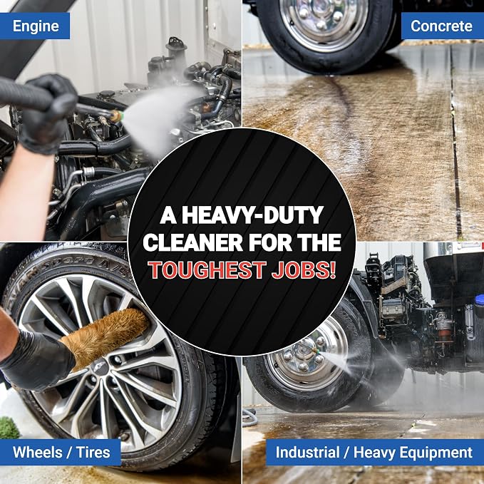 AIM Chemicals Purple Dragon Heavy Duty Degreaser – For Cars, Trucks, Equipment, and Concrete. Powerful wheel & tire cleaner for industrial use & car detailing. Compatible with wheel brush- Quart