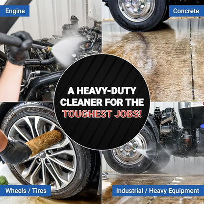AIM Chemicals Purple Dragon Heavy Duty Degreaser – For Cars, Trucks, Equipment, and Concrete. Powerful wheel & tire cleaner for industrial use & car detailing. Compatible with wheel brush- Quart