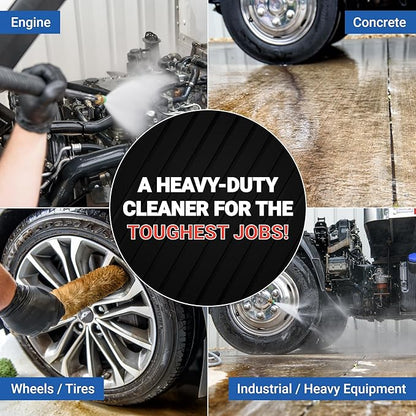 AIM Purple Dragon - Heavy Duty Degreaser Concentrate Industrial Degreaser, Wheel and Tire Cleaner, Equipment Degreaser cleaner - Premium Car Cleaner - Gal