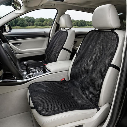 3D Air Mesh Cooling Car Seat Cushion,Integrated-Type,Black | Ventilated pad for car SUV truck van pickup, 3D Air Mesh Cooling design, Cool and comfortable during long drives