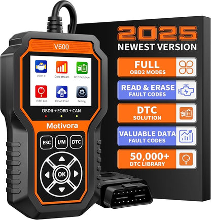 OBD2 Scanner Diagnostic Scan Tool with Solution Car Code Reader Reset Tools Check Engine Light SCAN Tool Car Accessories Read Fix Clear Car Vehicle Fault Codes for Cars 1996+ OBD II Scanner