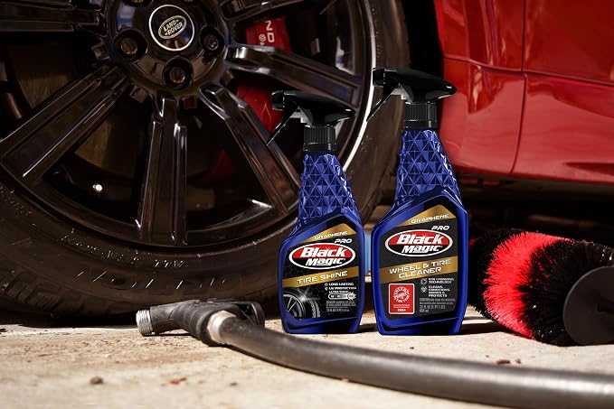 Black Magic 120204 Intense Graphene Wheel & Tire Cleaner, 23oz. - Powerful Multi-Purpose Formula to Melt Away Dirt and Grime For a Renewed Finish and Protection for Weeks