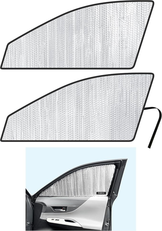 YelloPro Side Window Front Seat Sunshade (Set of 2) Custom Fit for 2021 2022 2023 2024 Toyota Venza SUV, LE, XLE, Limited, UV Reflector Sun Protection Accessories (Made in USA)