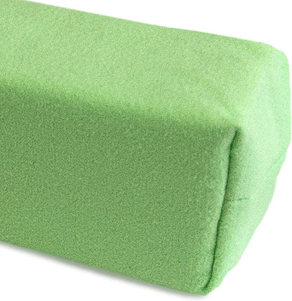 Detailer's Preference Suede Scratch-Free & Streak-Free Microfiber Coating Applicators, Minimal Absorption to Save Wax & Coatings with Hidden Stitching & Ergonomic Design, Green, 10-Pack