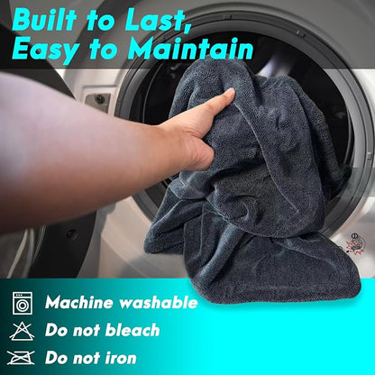 2 Pack 36"x 24" Microfiber Towels for Cars, Car Drying Towel, Drying Towels Car Detailing, 1200GSM Drying Microfiber Towel Car Wash Flash Detail Extra Large Super Absorbent Supplies Shammy Cloth