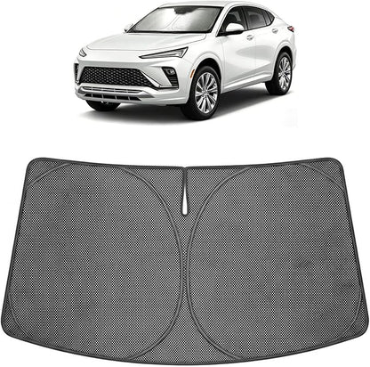 Proadsy Windshield Sun Shade Custom Fit Buick Envista 2024-2026 Ice Crystal Black Front Window Sunshade UV and Heat Blocker Foldable Visor Keeps Car Cooler for Summer Parking and Daily Use