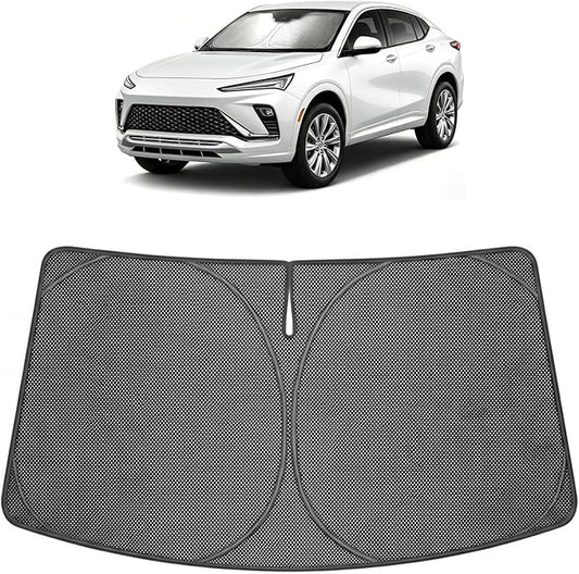 Proadsy Windshield Sun Shade Custom Fit Buick Envista 2024-2026 Ice Crystal Black Front Window Sunshade UV and Heat Blocker Foldable Visor Keeps Car Cooler for Summer Parking and Daily Use