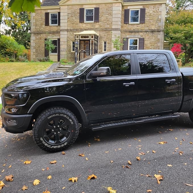 COMNOVA 6" Running Boards Compatible with 07-18 Silverado/Sierra 1500 Crew Cab, 07-19 2500 3500HD, 2019 LD/Limited Crew Cab. Silverado Nerf Bars Side Steps(Incl. 8 Brackets)