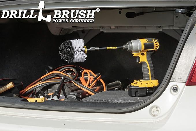Cleaning Supples - Car Accessories - Drill Brush - Wheel Scrubbing - Cars, Trucks, Motorcycles - Rims - Wheels - Car Wash - Interior - Carpet Cleaner - Leather - Bucket Seats - Upholstery Cleaner