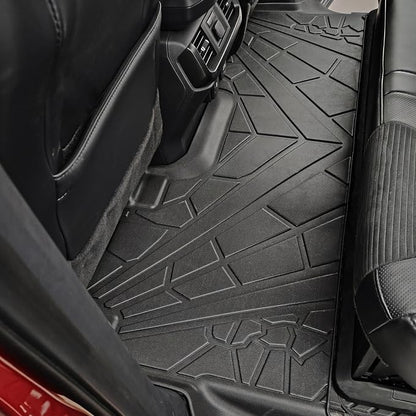 KARPAL Floor Mats for 2015-2026 Ford F-150 & 2022-2026 F150 Lightning SuperCrew, Custom Fit TPE All Weather Ford F150 Accessories 1st & 2nd Row Floor Liner
