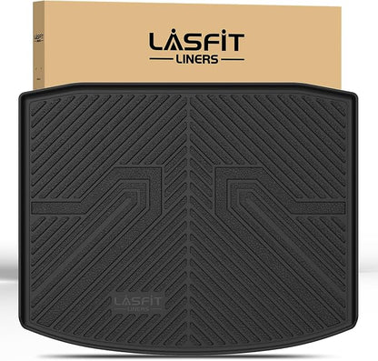 LASFIT Cargo Mat for Honda CR-V 2017-2022 (Tray in Lower Position), Custom Fit Trunk Mat, Raised Edge All Weather Protection, Kid & Pet Friendly, Easy Clean for Family Use, Black (Not for Hybrid)
