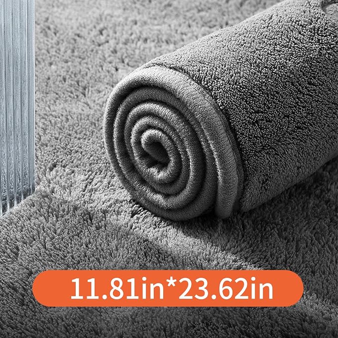 1 Pack 2 Pcs Microfiber Towels for Cars, Car Drying Towel,11.8in*23.6in Highly Absorbent Drying Towel, Suitable for Cars, Trucks, Suvs, Rvs(Grey)