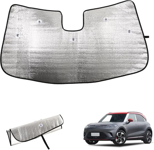 Windshield Sun Shade Compatible with Mercedes-Benz Smart #1 2022-2023 Foldable Front Windshield Sunshade Protector, Block UV Rays Keep Your Car Cooler