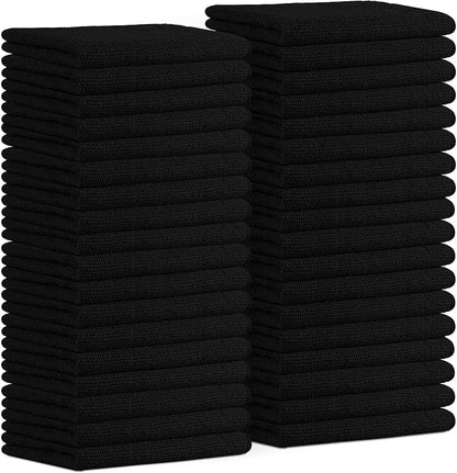 Avalon Towels Microfiber Cleaning Cloths (Value Pack of 36) - Size 16 x 16 Inches, Highly Absorbent Cleaning Rags, Lint Free, Reusable and Washable, Microfiber Towels for Cars