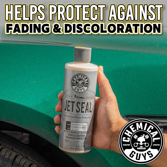 Chemical Guys JetSeal Anti-Corrosion Sealant & Paint Protectant - Advanced Car Paint Sealant for Trucks, Motorcycles, SUVs & RVs, Provides Durable Protection & High Gloss Finish, 16 oz