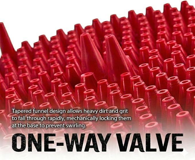 10.4" Heavy Duty Car Wash Bucket Insert (2-Pack) & Wash Mitt Kit - 10.6 oz Detailing Dirt Separator & Grit Trap, Scratch-Free Auto Wash, Fits 3.5 to 5 Gallon Buckets (Red Kit)