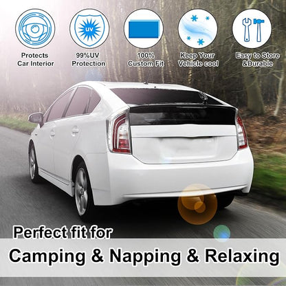TINGLU Window Shades for Toyota Prius Hatchback 2010-2015 (Not for Prius C or Prius V) 10PCS Accessories Full Windows Rear Triangular Windshield Sun Shade Sun UV Rays Privacy Protection for Camping