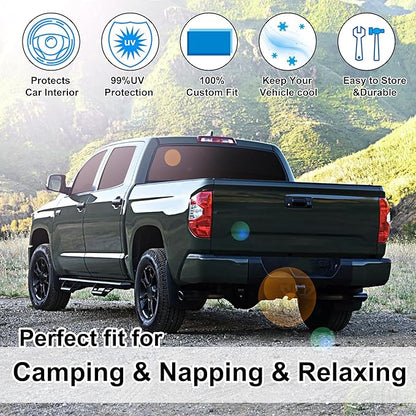 TINGLU Window Shades for Toyota Tundra 2007-2021 Accessories Full Windows Windshield Sun Shade Sun UV Rays Privacy Protection for Camping 6PCS