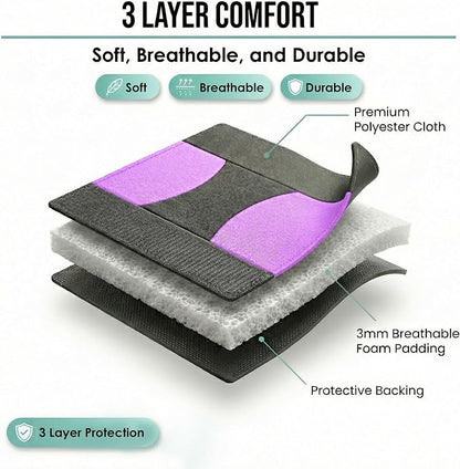 FH Group Automotive Seat Covers Flat Cloth Full Set Purple Car Seat Covers, Rear Solid Bench Universal Fit and Car Seat Protector for Vans Cars Trucks and SUV Interior Accessories