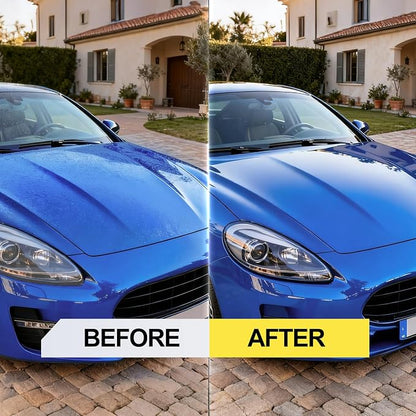 500ML Ceramic Coating for Cars: Quick Effect Coating Agent for Car Motorcycles Trucks & RVs - Extreme Hydrophobic Water Beading & Deep Gloss Shine for Long-Lasting Polish Spray Wax（2pack）