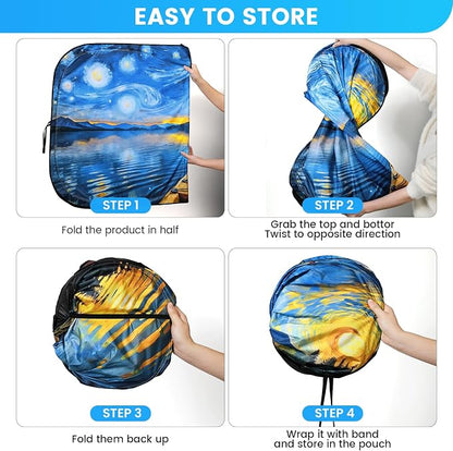 Windshield Sun Shade - Windshield Sun Shade Foldable Offers Ultimate Protection for Car Interior UV Protection Car