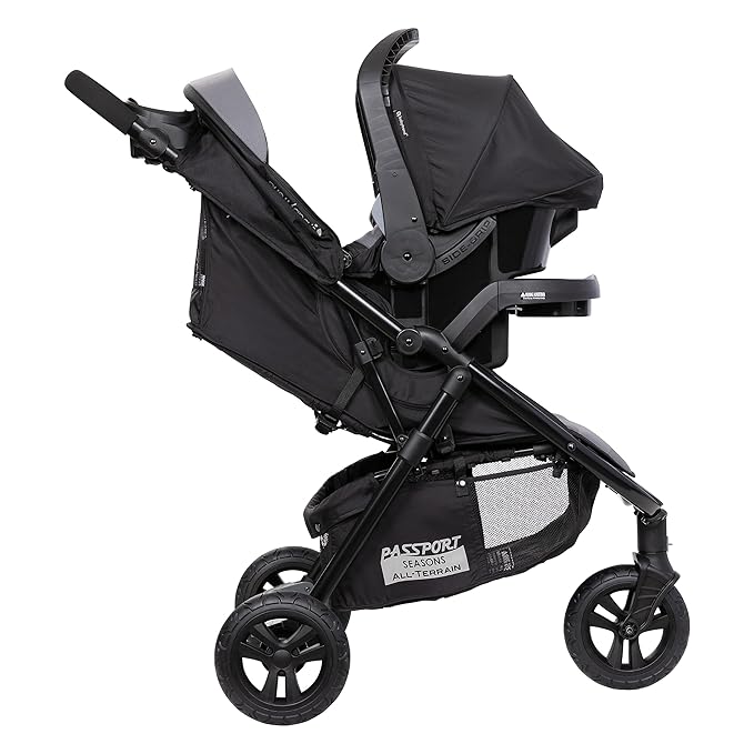 Baby Trend Passport® Seasons All-Terrain Stroller Travel System with EZ-Lift™ Plus Infant Car Seat, Dash Black