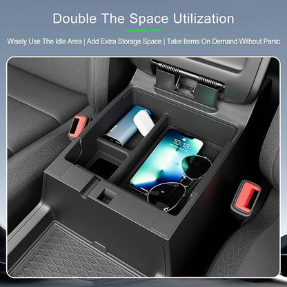 xipoqix Center Console Organizer Compatible with 2022-2026 Nissan Frontier Armrest Trays Storage Box Replacement for 2022 2023 2024 2025 2026 Nissan Frontier Accessories