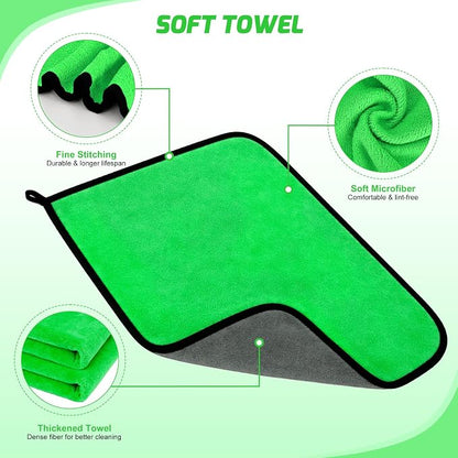 Nilight 37PCS Car Detailing Kit Auto Cleaning Tools Wash Set with Storage Carry Bag Home Use for Interior Exterior Deep Clean Car Care Windshield Dashboard Seat Air Vents Wheels Tires, Green