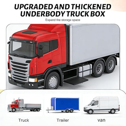 30" Underbody Truck Tool Box, Heavy Duty Steel Underbody Toolbox with T-Handle Lock & Weatherproof Seal, Lockable Truck Trailer Tool Box for Pickup, Flatbed, RV, Van, Utility Tractor - 30 x 18 x 18