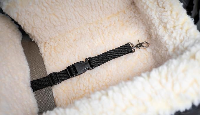 SNOOZER PET Products Lookout 1 Dog CAR SEAT, Stone Diamond, Medium