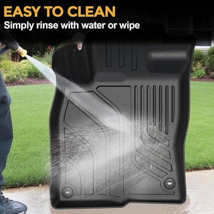 Floor Mats for Honda Civic Sedan 2012-2015, All Weather Floor Mats Trunk Cargo Liner and Door Sill Guards Accessories, Full Coverage Set (Not fit Coupe or Hybrid Models)